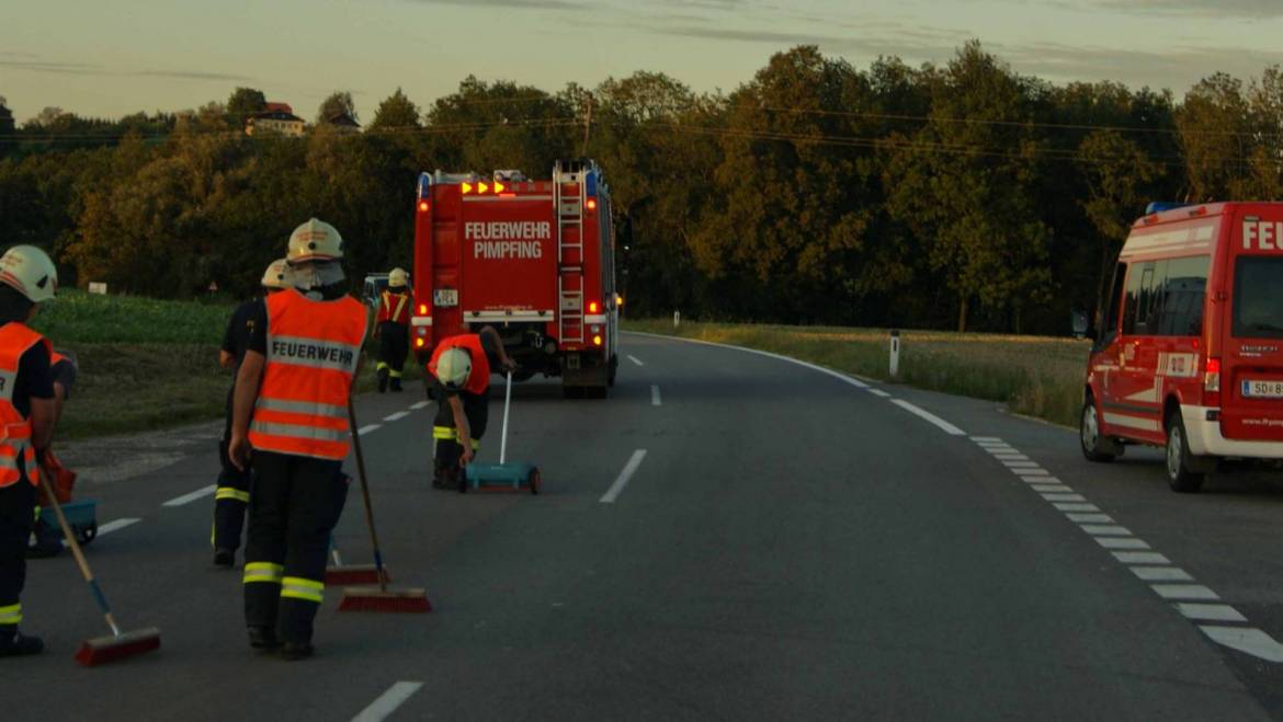 5 km lange Ölspur auf der AL 514