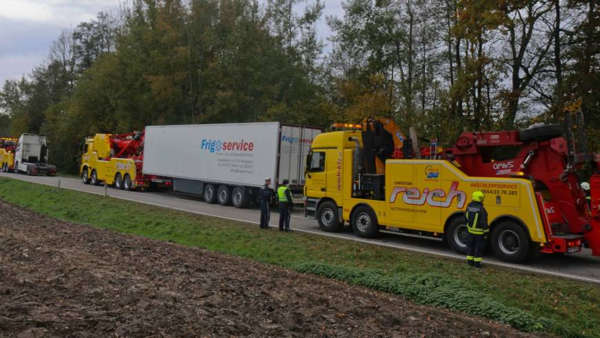 LKW Bergung auf der AL 514