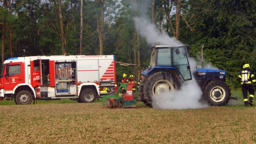 Traktorbrand in Humerleiten