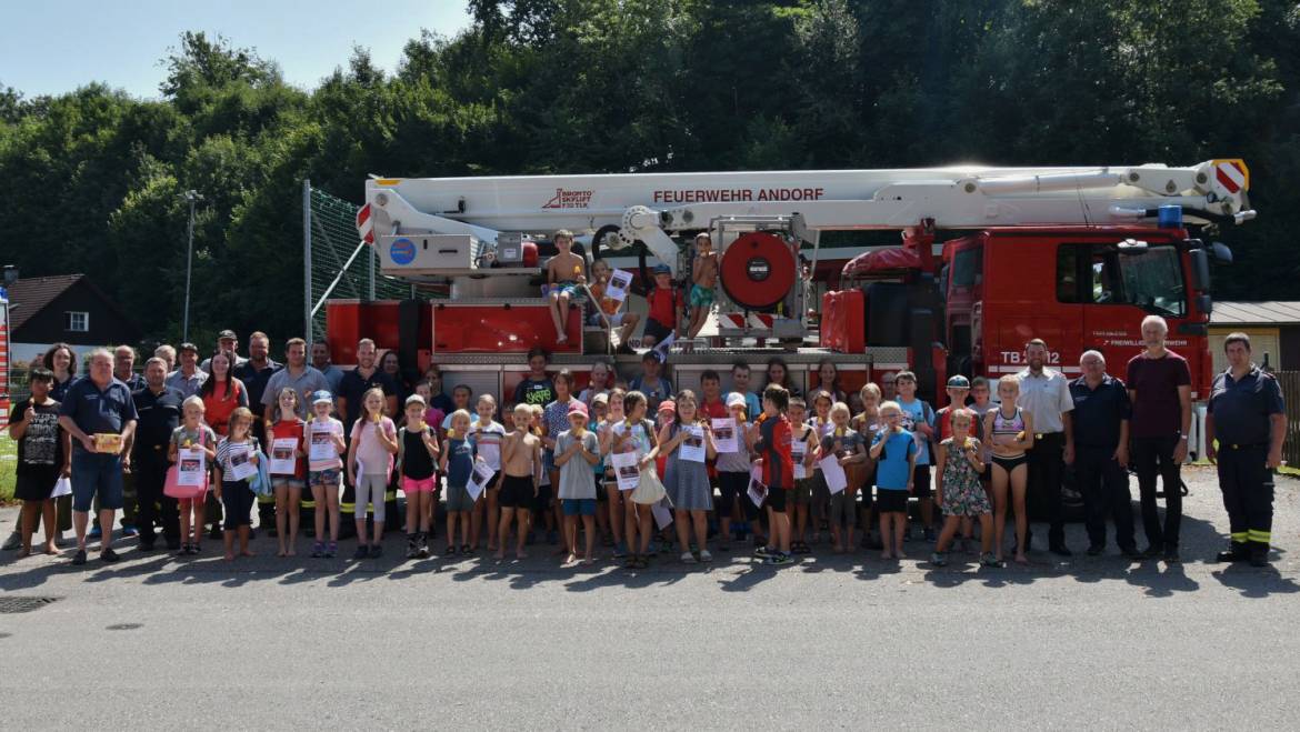 Ferienpassaktion der 4 Andorfer Feuerwehren