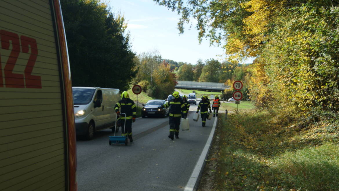 Ölspur durch Andorfer Gemeindegebiet