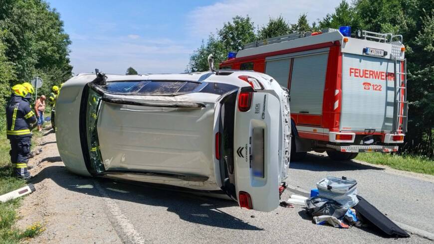 Verkehrsunfall in Lambrechten
