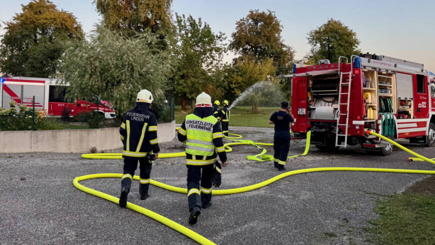 Monatsübung Brandeinsatz
