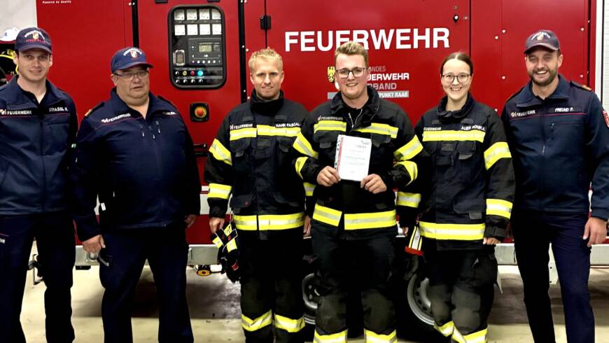 Erfolgreich abgeschlossene Truppführerprüfung